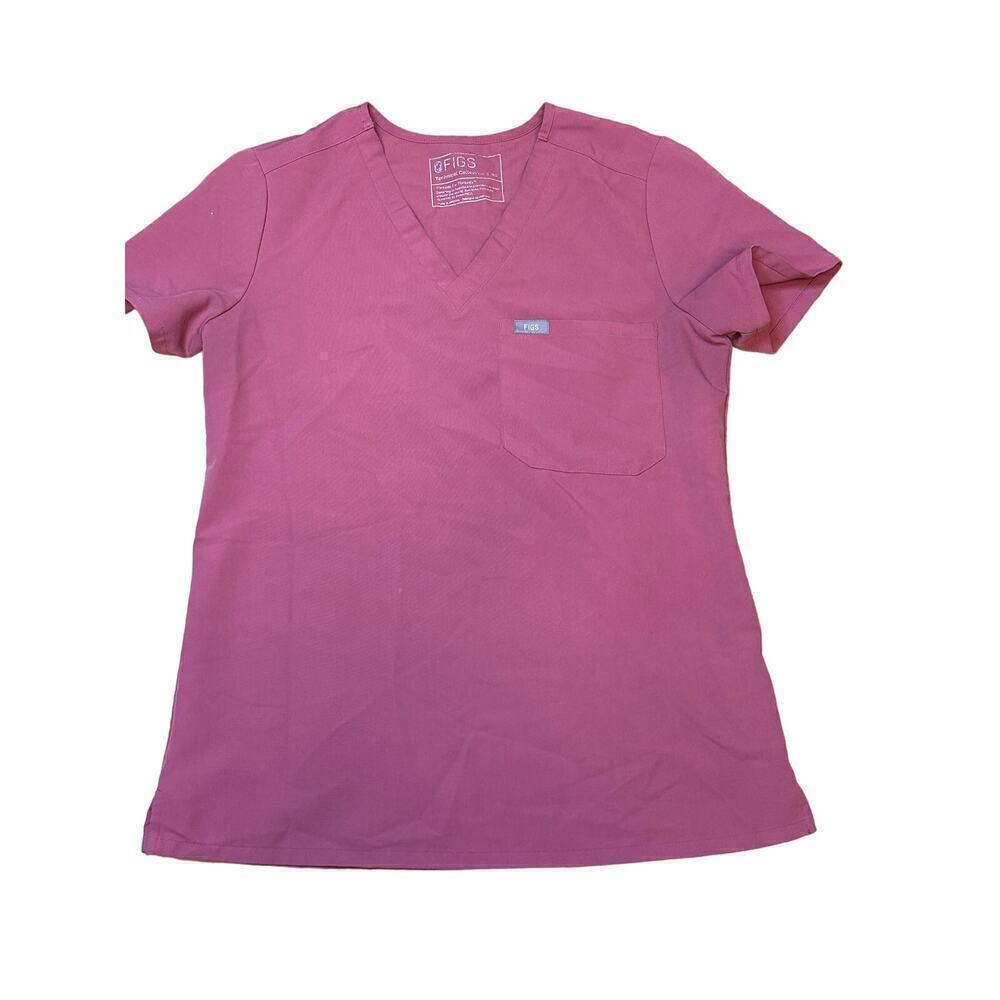 BREAST CANCER Figs Catarina One-Pocket Scrub Top